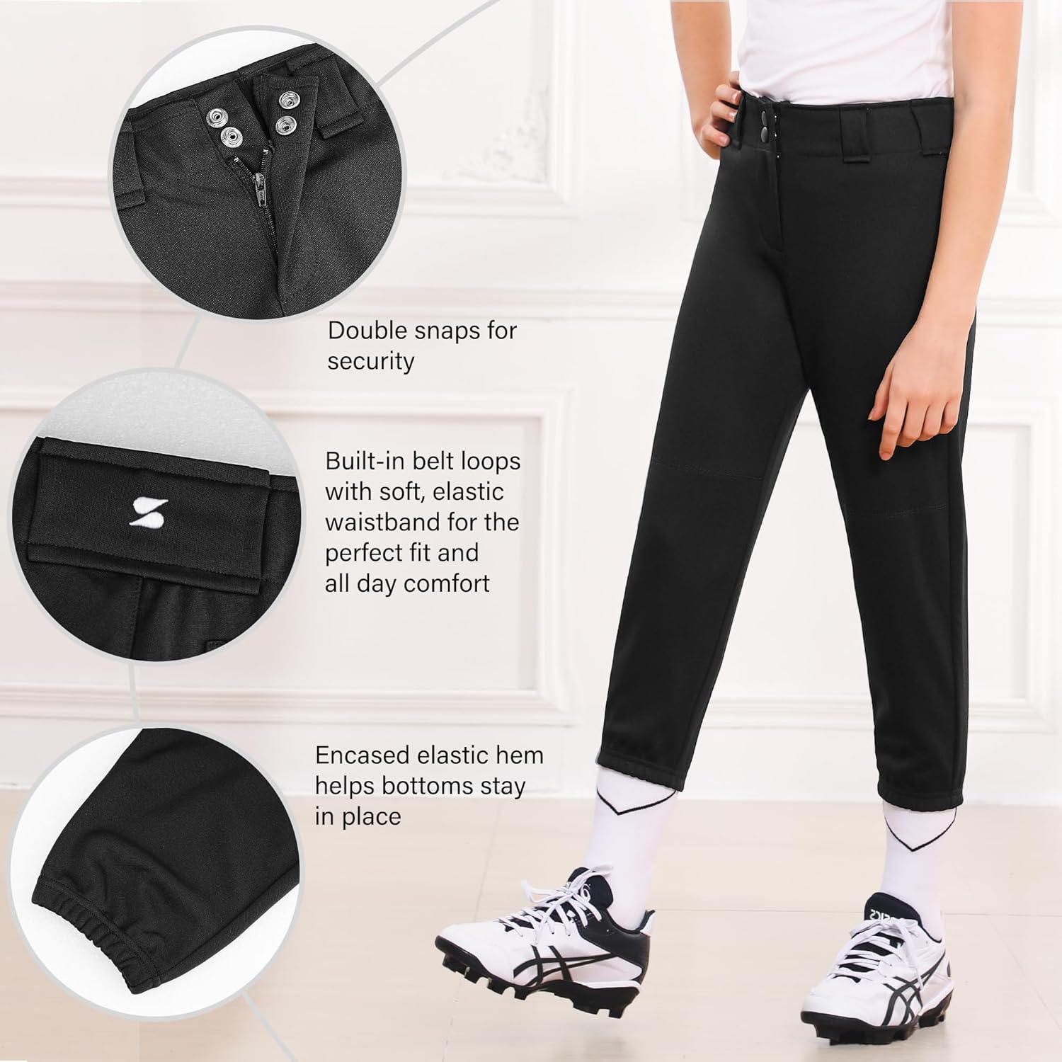 Detalle 2 de Stelle Girls Softball Pants 100% Polyester