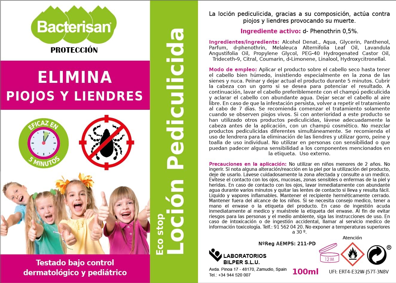 Thumbnail 2 de Bacterisan Pack Pediculicida 🧴 Champú y Loción contra piojos