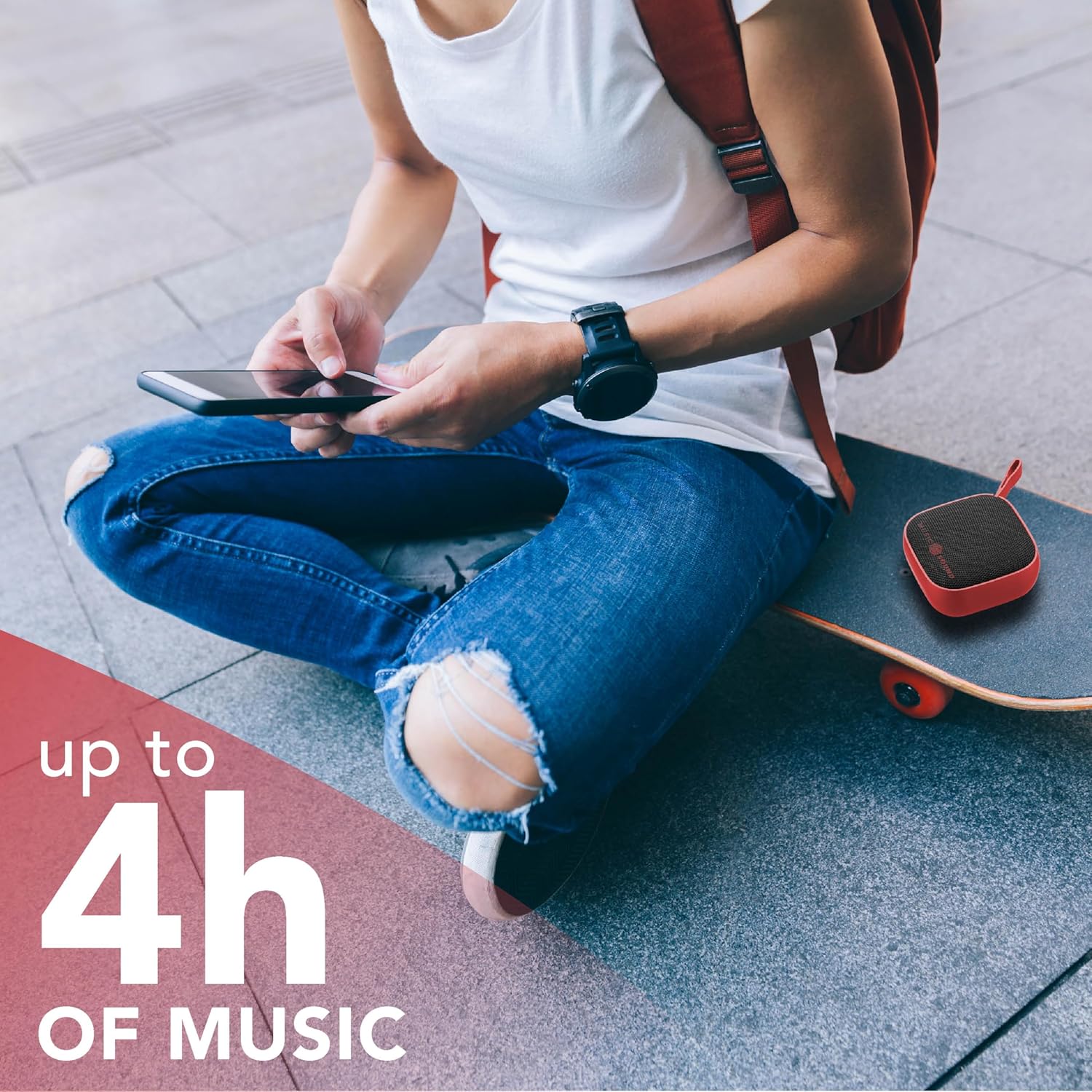 Thumbnail 5 de Music Sound MINI speaker Bluetooth compatto da 3 W, fino a 4 ore – Rosso