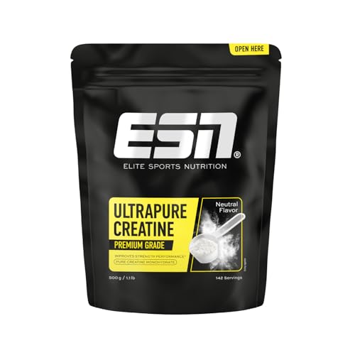Detalle de ESN Ultrapure Creatina Monoidrato in Polvere 500 g: purezza tedesca per aumentare le performance