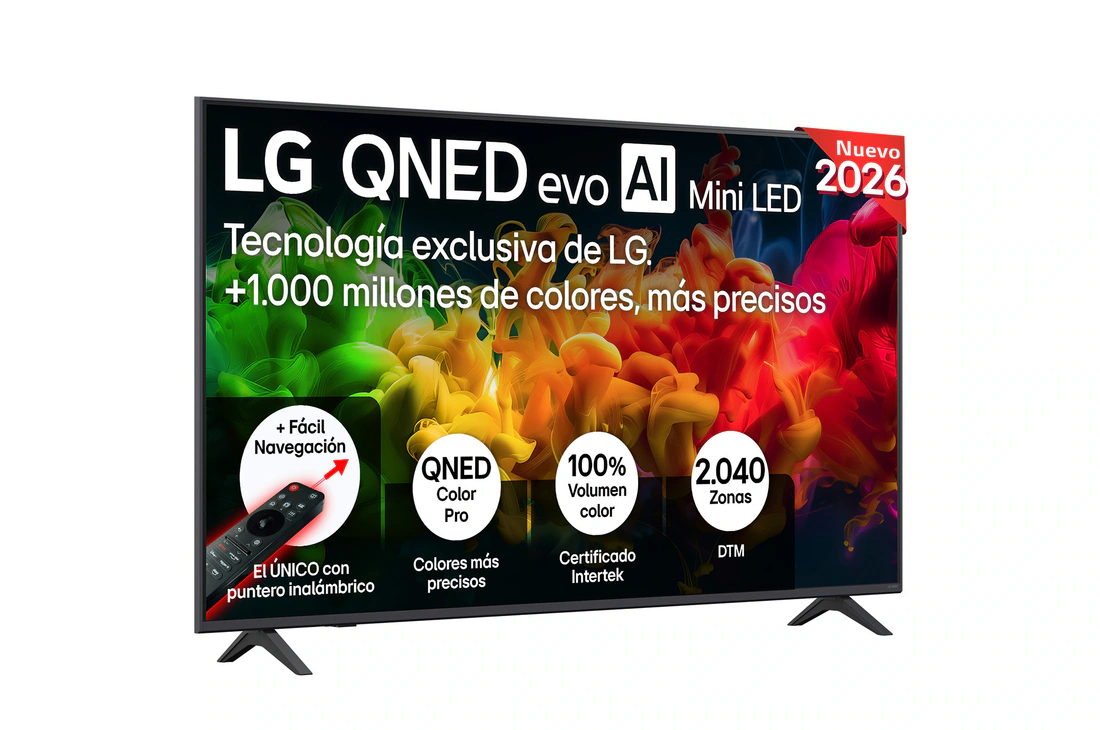Detalle de LG QNED evo MiniLED AI QNED80 50QNED80B6B (50") 4K 2026