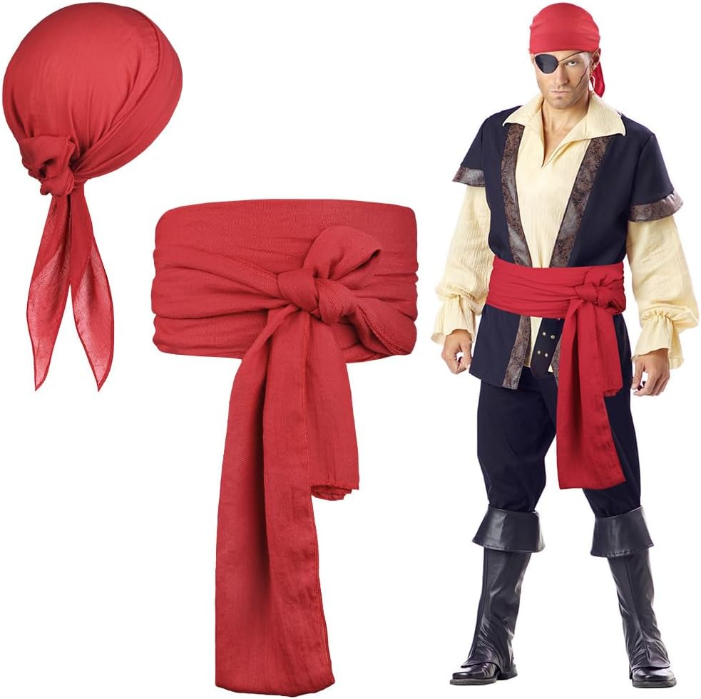 Thumbnail 6 de Alaoo Kit Accessori Pirata Capitano Pirata: bandana e cintura per costume