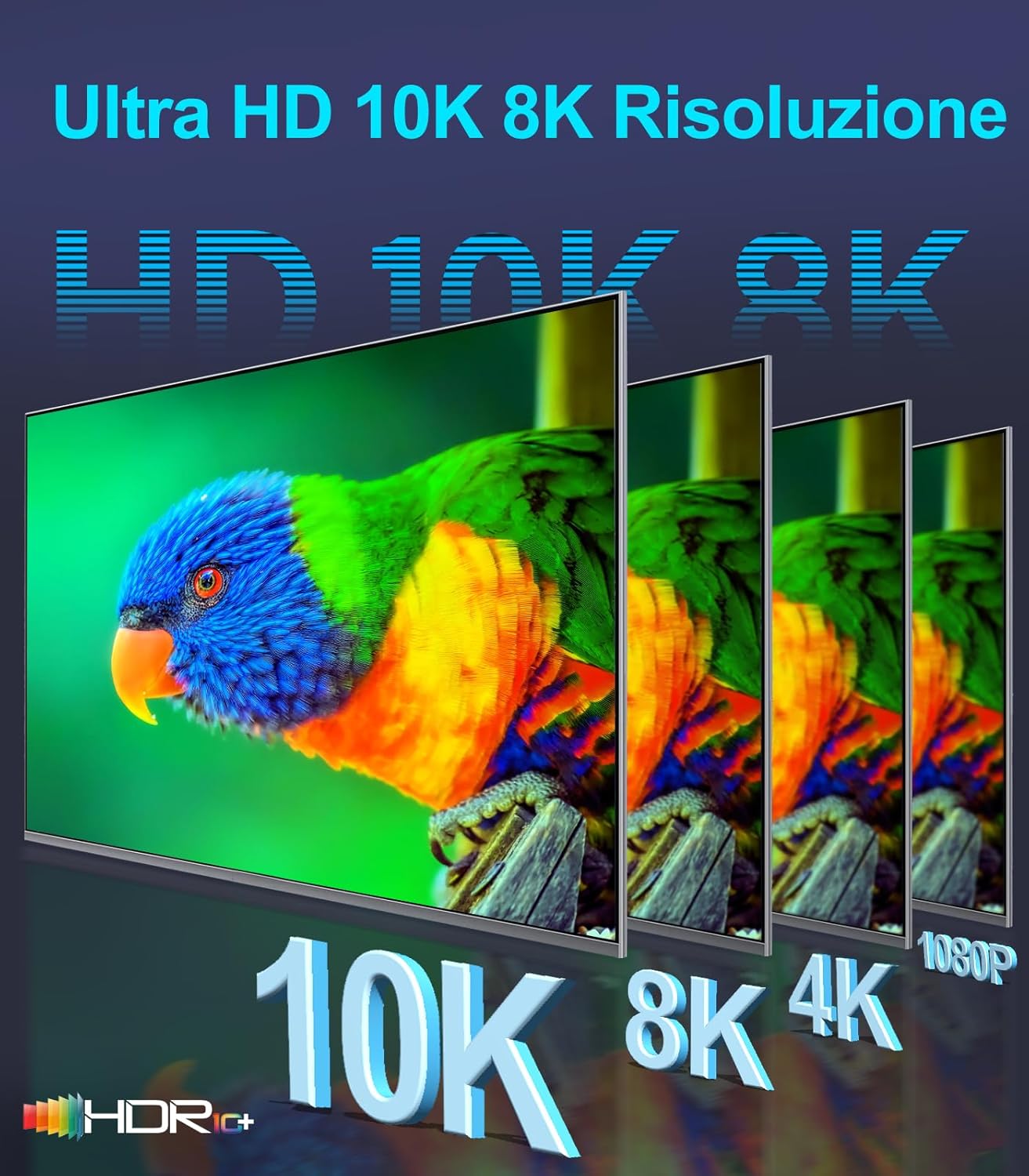 Detalle de Cavo HDMI 2.1 48 Gbps 1 metro 8K