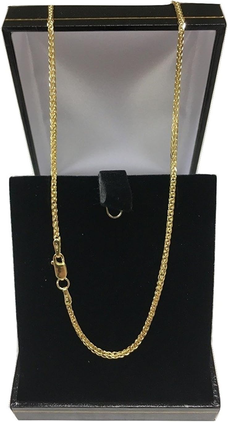 Detalle 2 de Oro Giallo 14 K con diamanti, taglio Spiga di Grano: collana a scelta di lunghezza