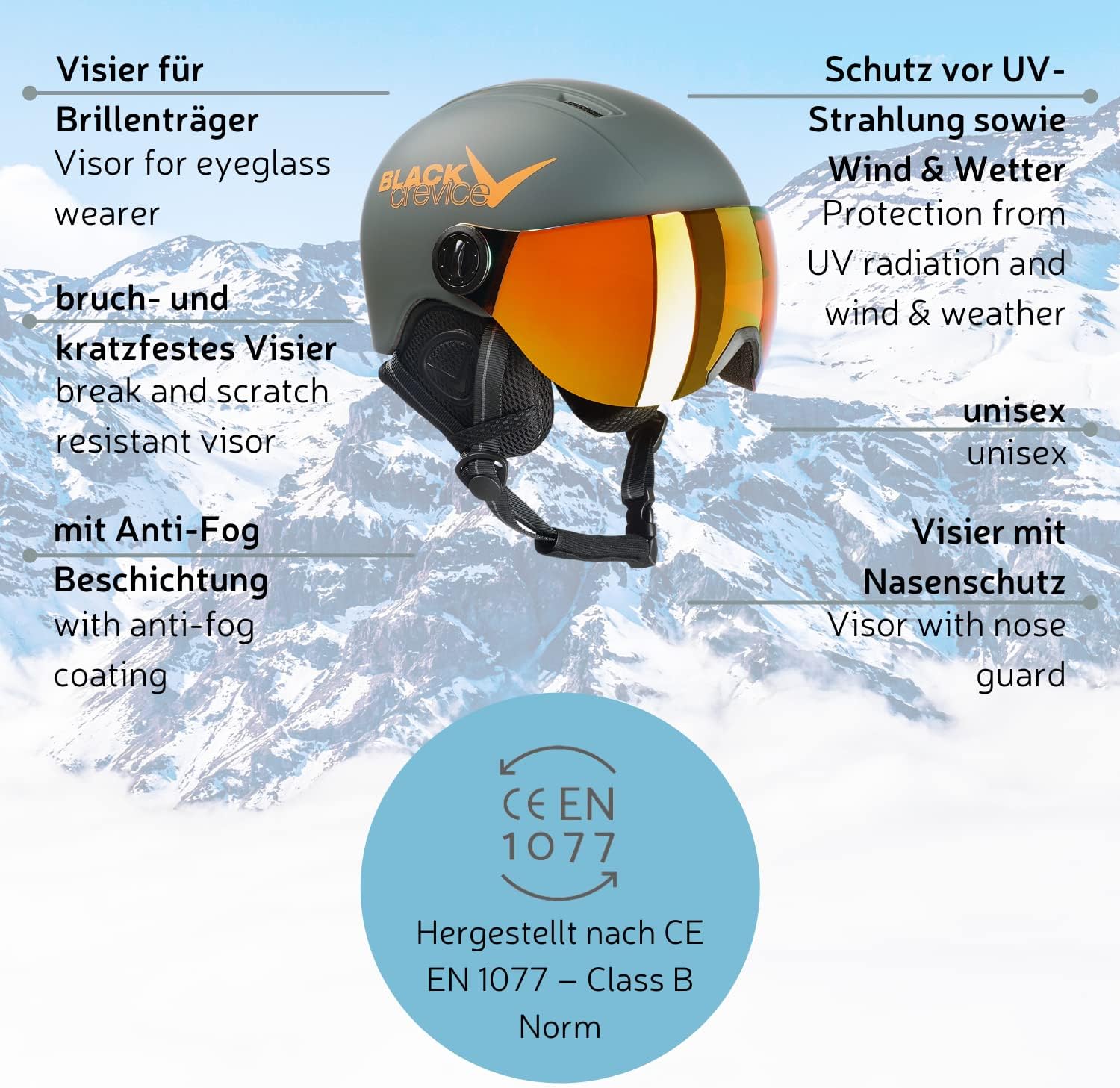 Thumbnail 2 de Black Crevice Casque de Ski Leogang pour Enfant - Unisexe
