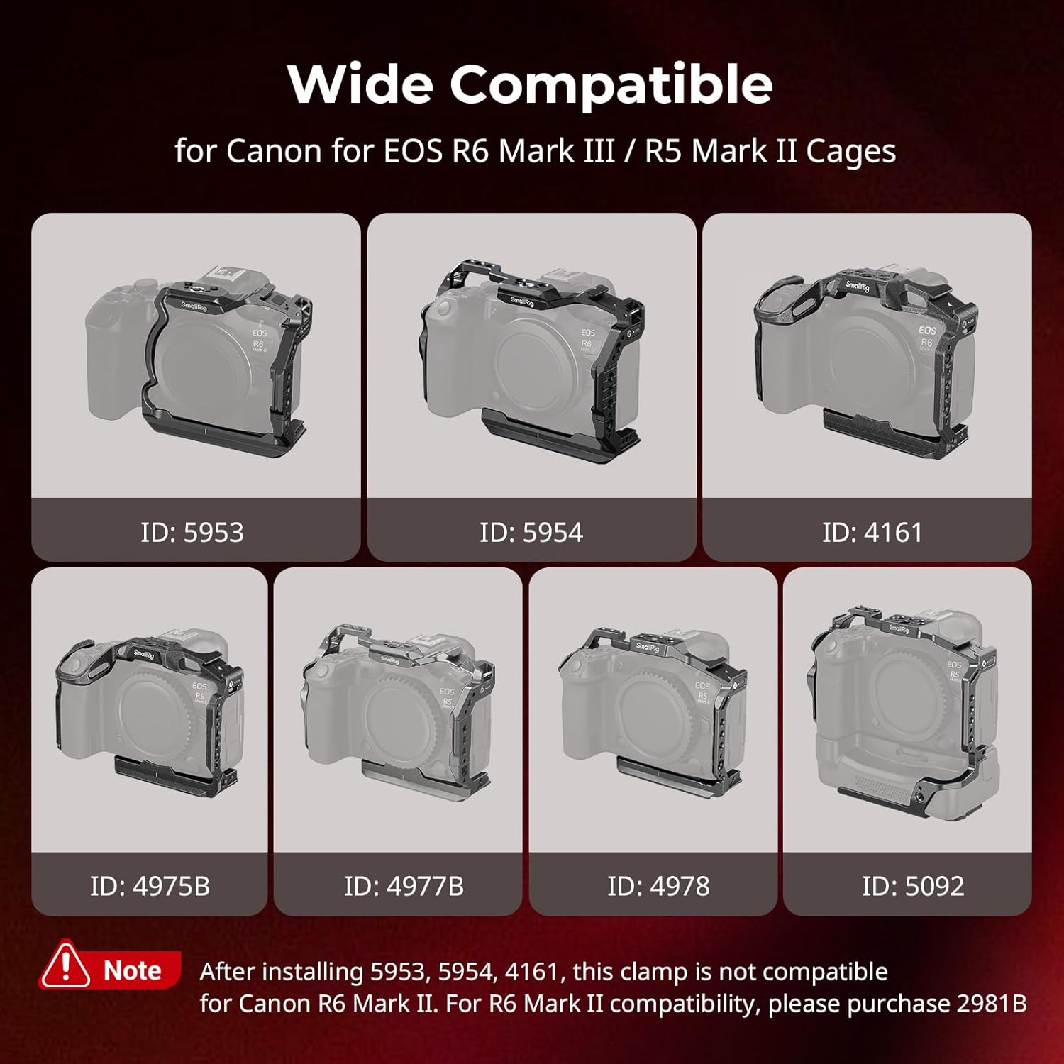 Detalle 2 de SmallRig Morsetto per gabbia 5969: protezione HDMI/USB‑C per Canon EOS R6 III & R5 II