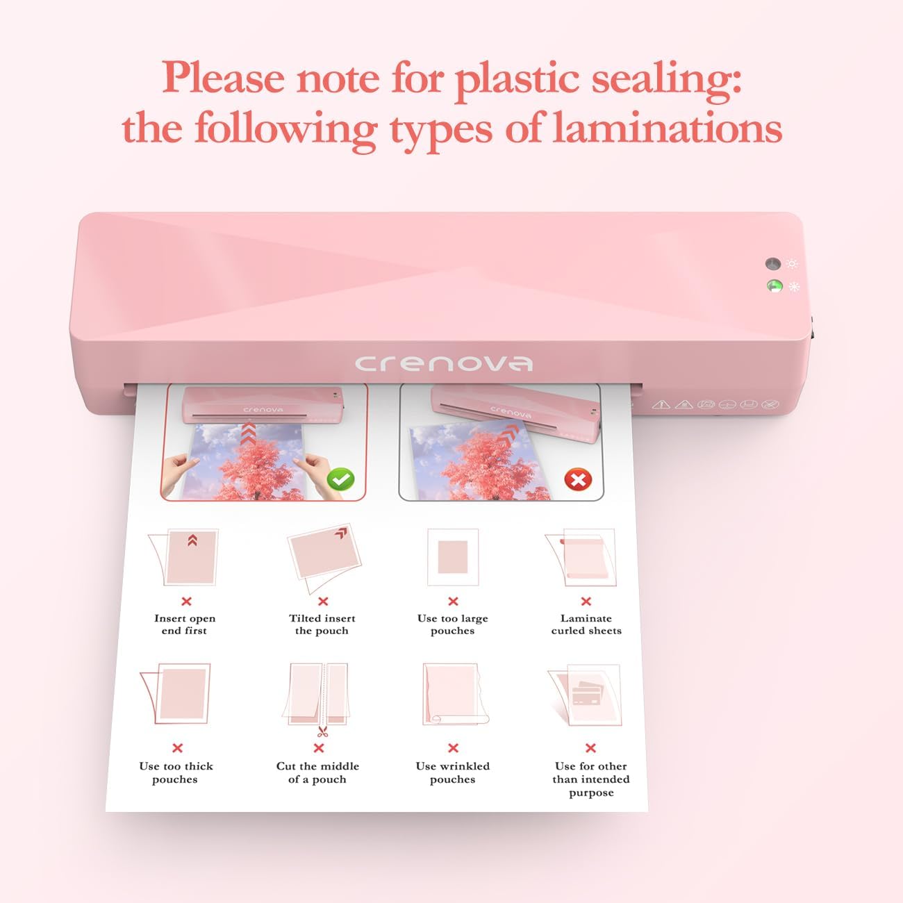 Thumbnail 5 de Crenova A4 Laminator Machine 9-inch thermal laminator 📎