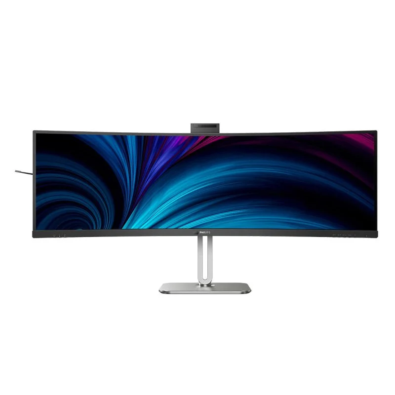 Detalle de Philips 49B2U6903CH/00: monitor curvo 49'' con resolución 5120x1440, 100 Hz, webcam integrada y Thunderbolt 4
