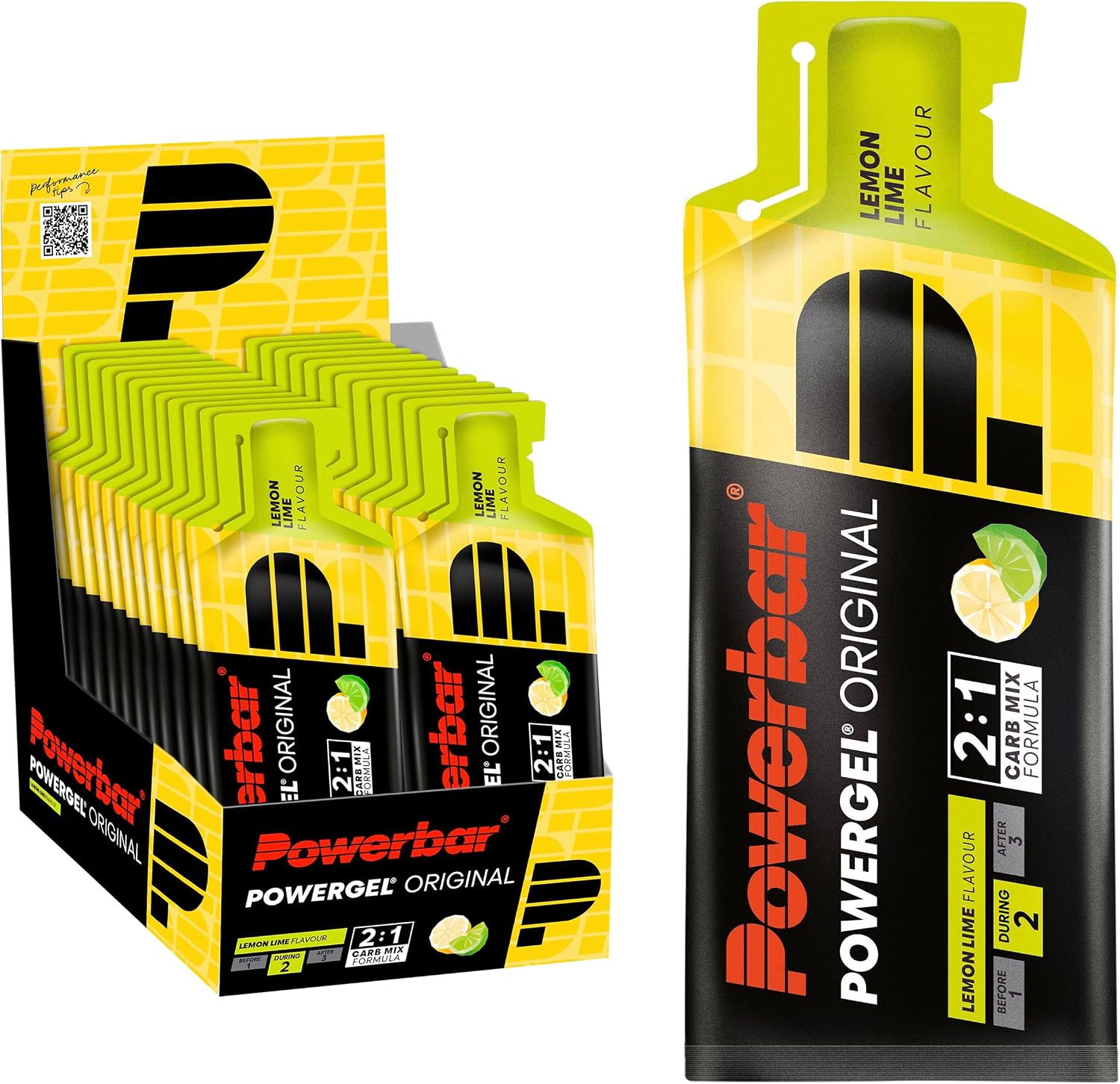 Detalle de Powerbar PowerGel Lemon Lime (24x41g) – Energie & Ausdauer für Kraft- und Ausdauersport