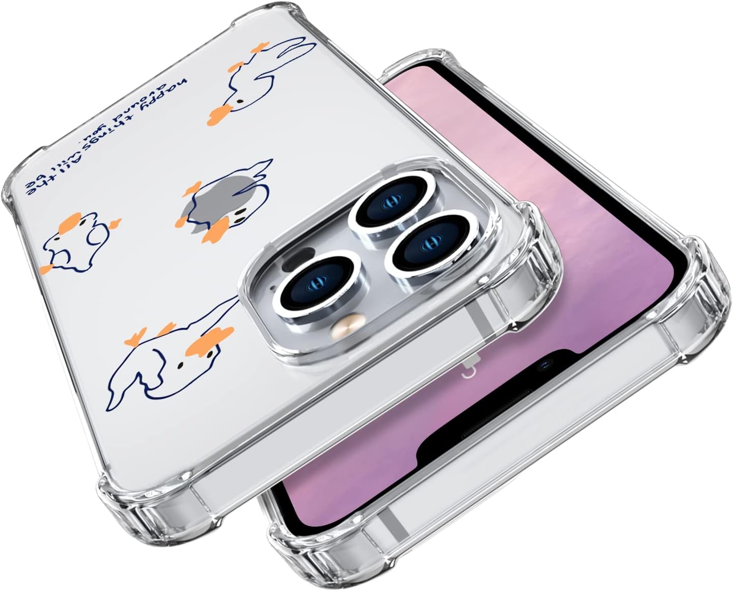 Thumbnail 4 de Wihytec iPhone 14-JJ2023056dfs Clear Duck TPU Case with Reinforced Corners