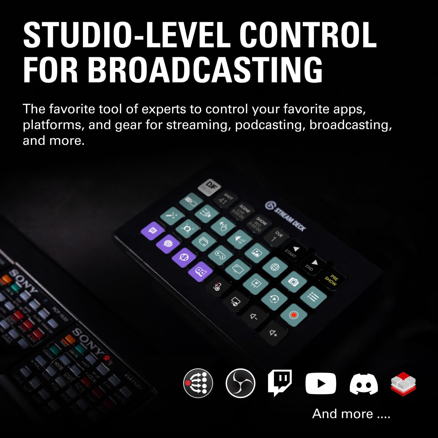 Thumbnail 1 de Stream Deck XL 32 macro keys controller