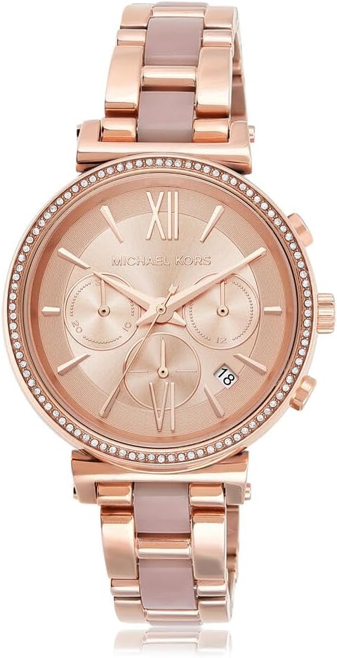 Thumbnail 1 de Orologio Michael Kors Sofie da donna con movimento cronografo e cassa in acciaio inox (oro rosso)