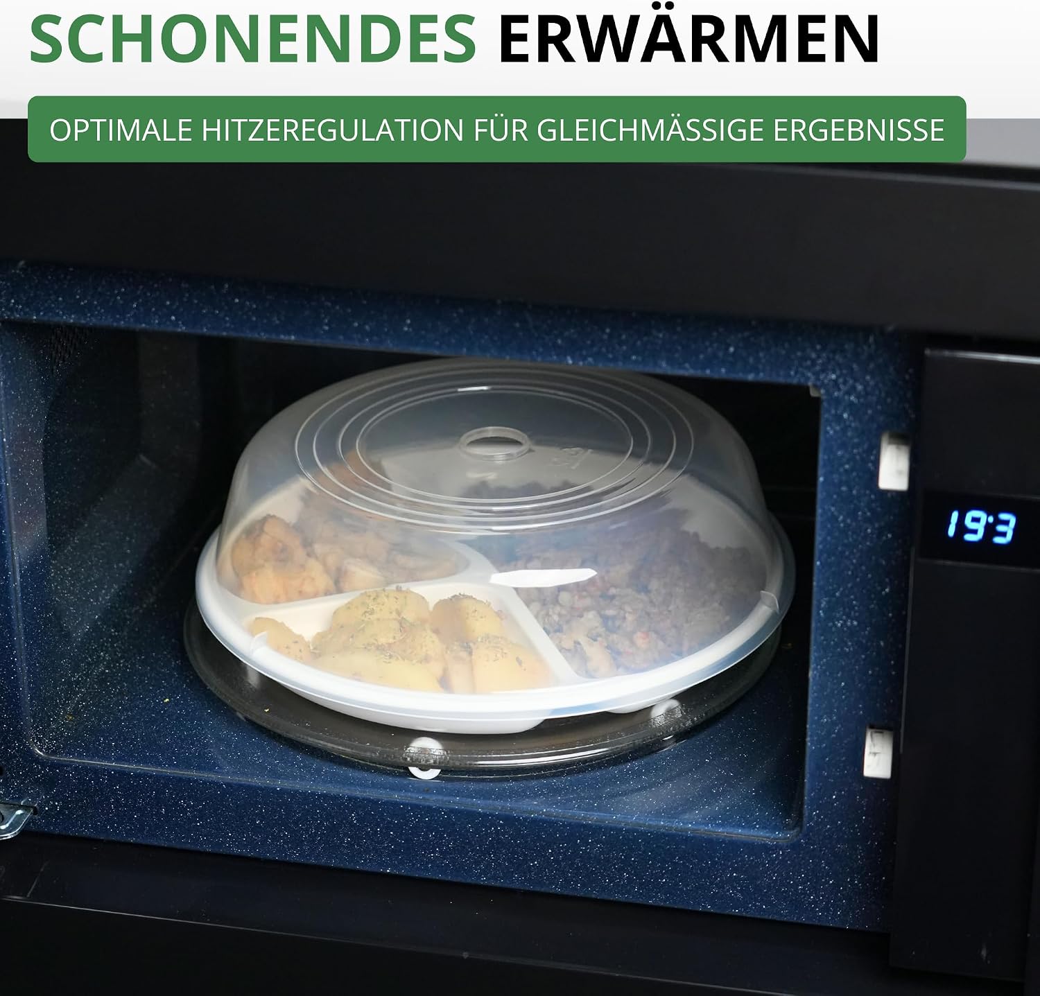 Thumbnail 2 de Westmark Mikrowellen-Abdeckhauben, 2er-Set, Durchmesser 25 cm – Transparent