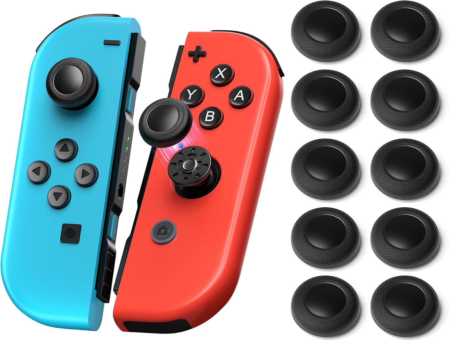 Detalle de NEWDERY Replacement Joystick Thumb Grips 10pcs