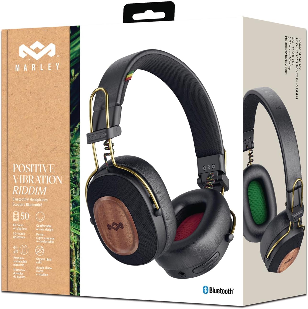 Thumbnail 7 de Marley Positive Vibration Riddim: Auriculares Inalámbricos 🎧 Sostenibles