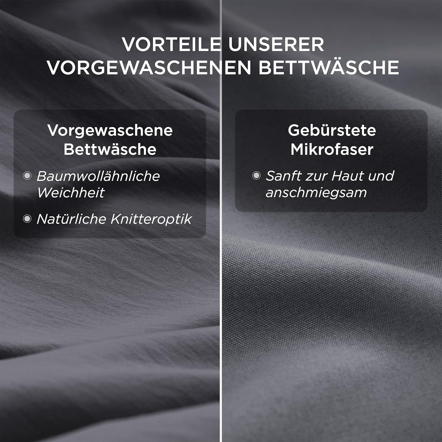 Detalle de Bedsure Bettwäsche 135x200, 4-teilig