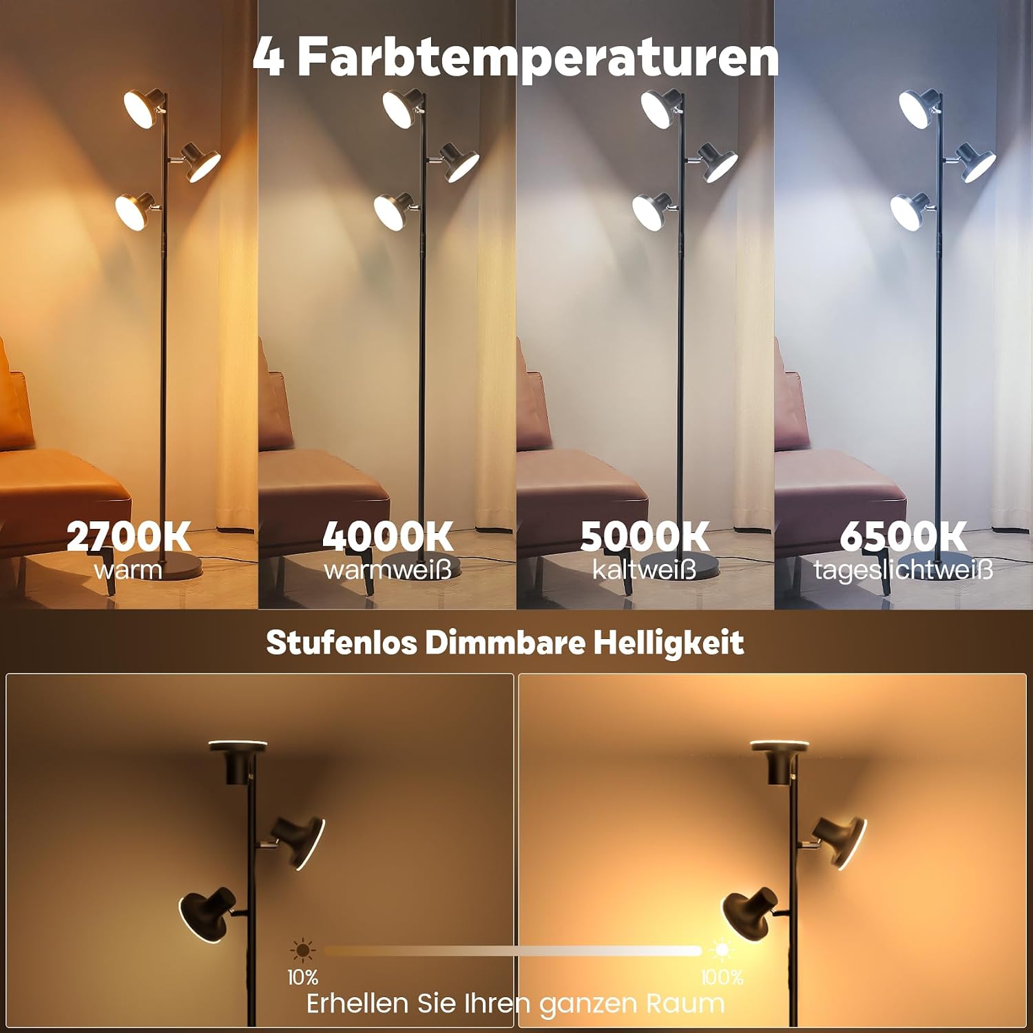 Thumbnail 4 de SIBRILLE Stehlampe LED 36W dimmbar 2500 lm