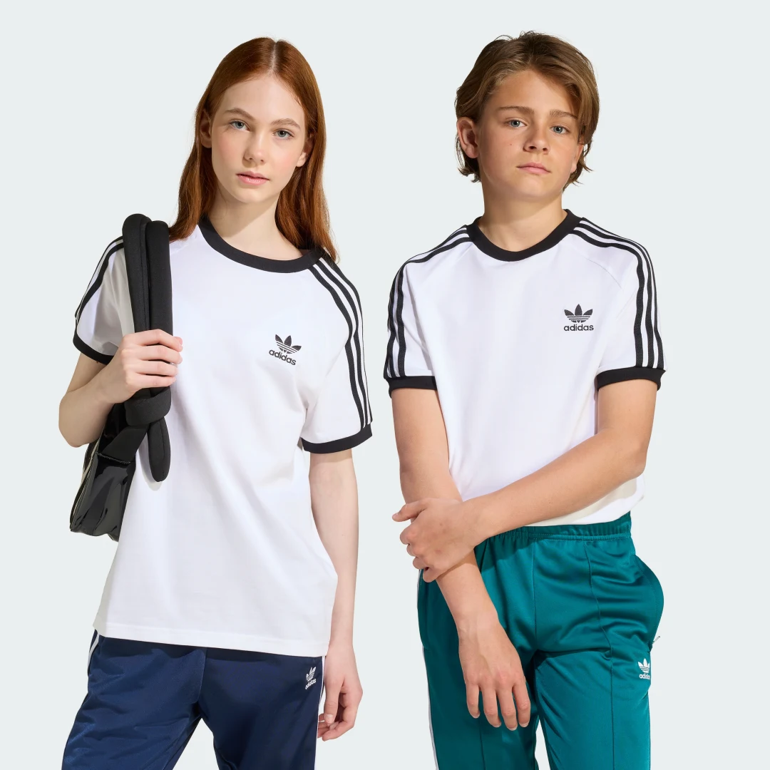 Detalle de Adidas Camiseta Adicolor 3 bandas adolescentes