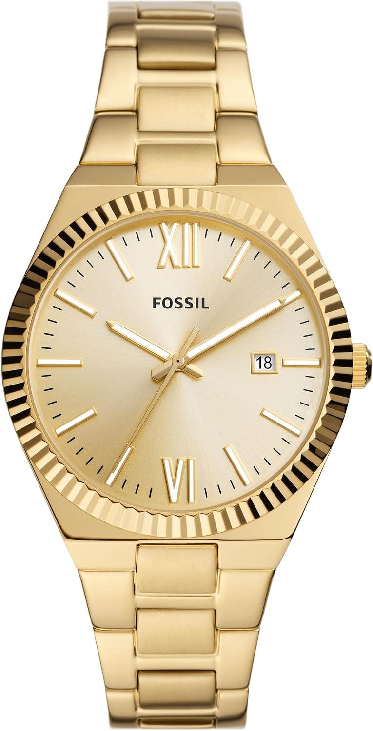 Thumbnail 6 de Fossil Scarlette Damenuhr, 38 mm, Quarz, Malachit-Dial, Edelstahlarmband