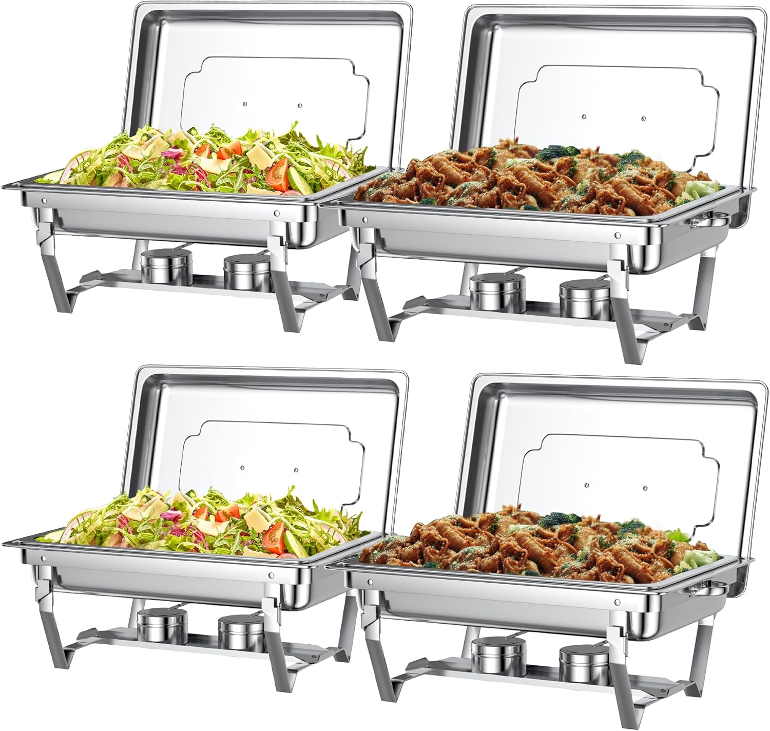 Detalle de Chafing Dishes for Buffet Set – 8-Quart Stainless Steel Chafer Set for Catering