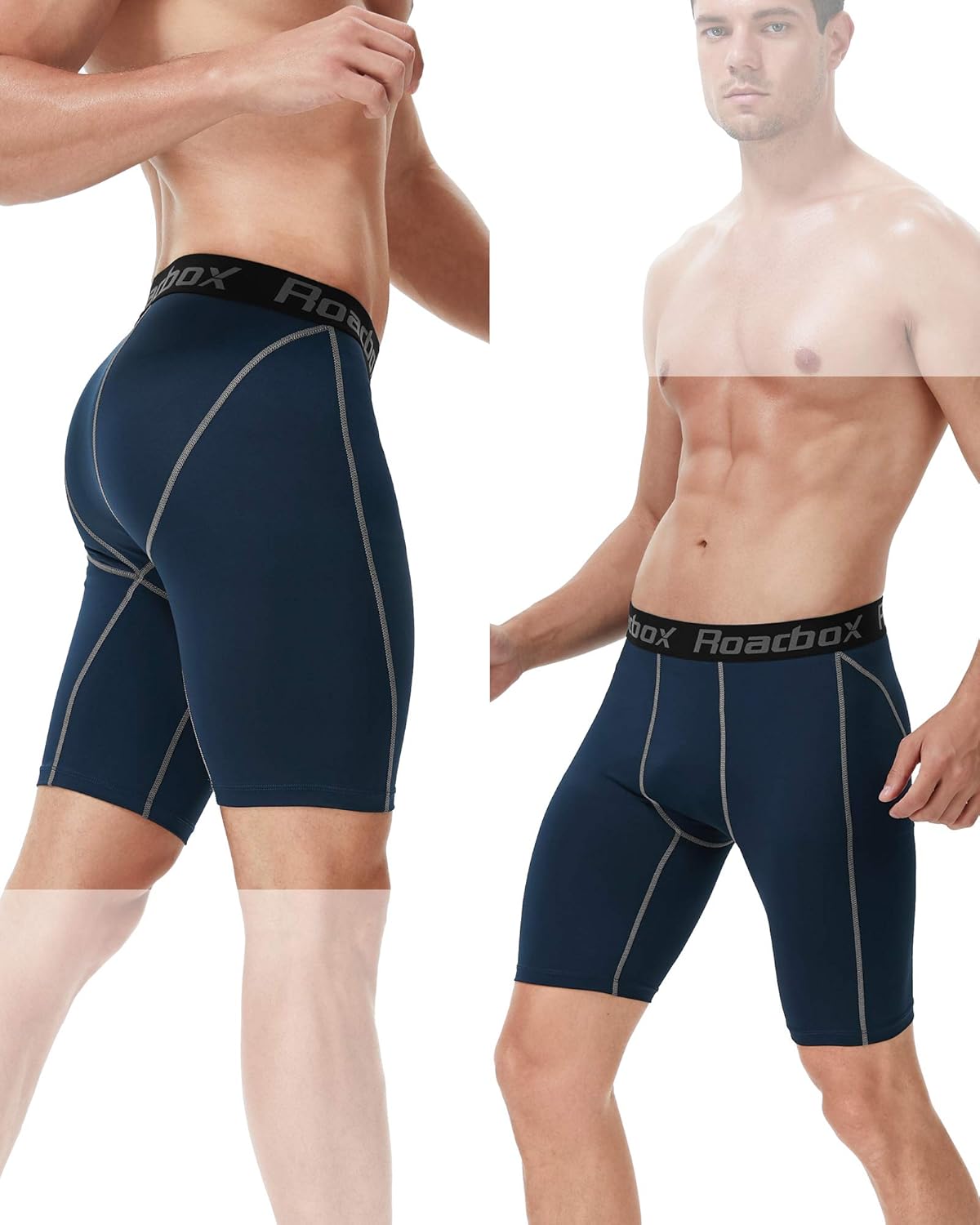 Thumbnail 3 de Roadbox Compression Shorts Mens – 1, 2 or 3 Pack Base Layer for Running, Gym and More