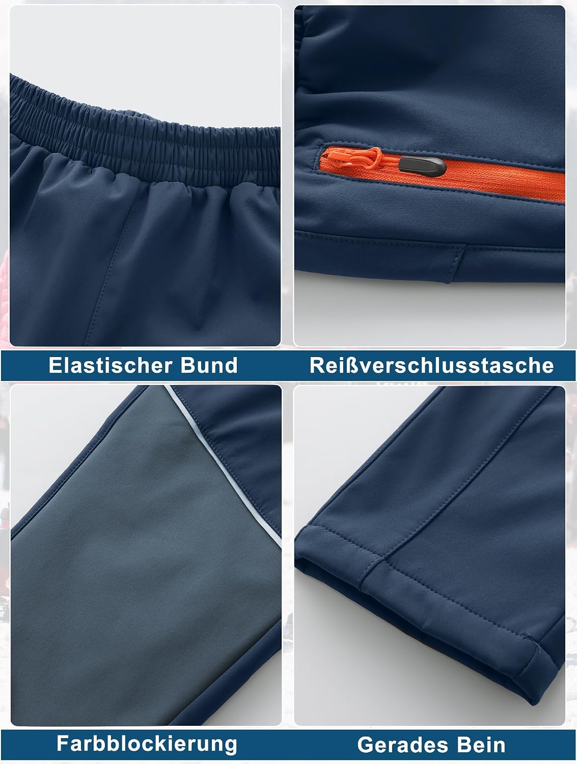 Detalle 2 de Zzkouine Kinder Softshellhose
