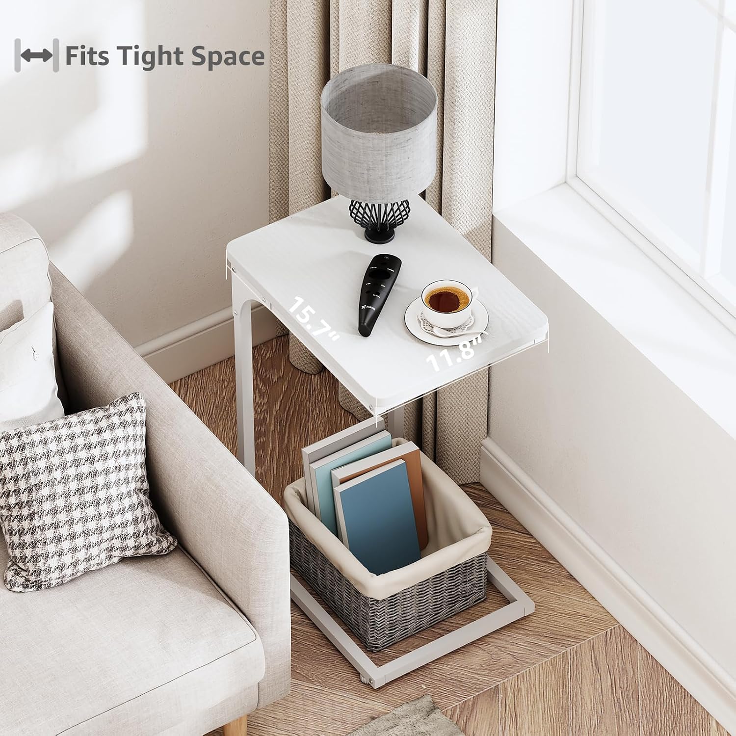 Detalle de QEEIG C-Shaped End Tables 017-30W