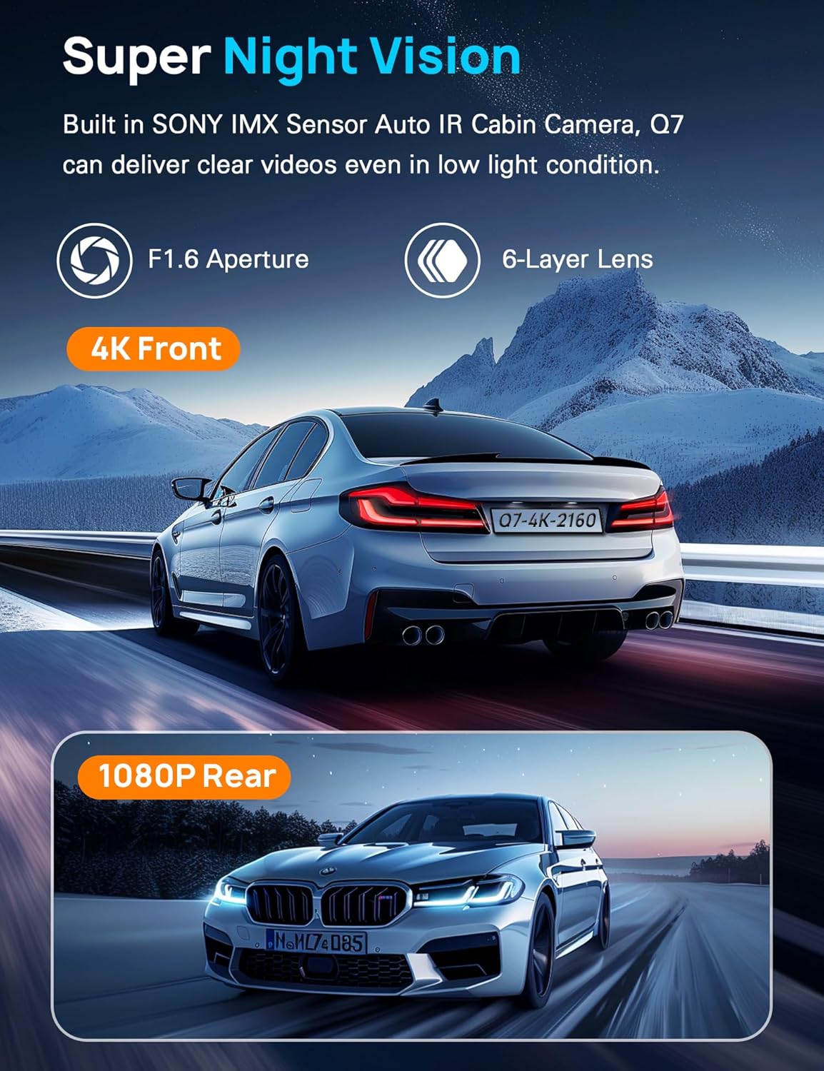 Thumbnail 5 de Navycrest Q7 64GB dash cam