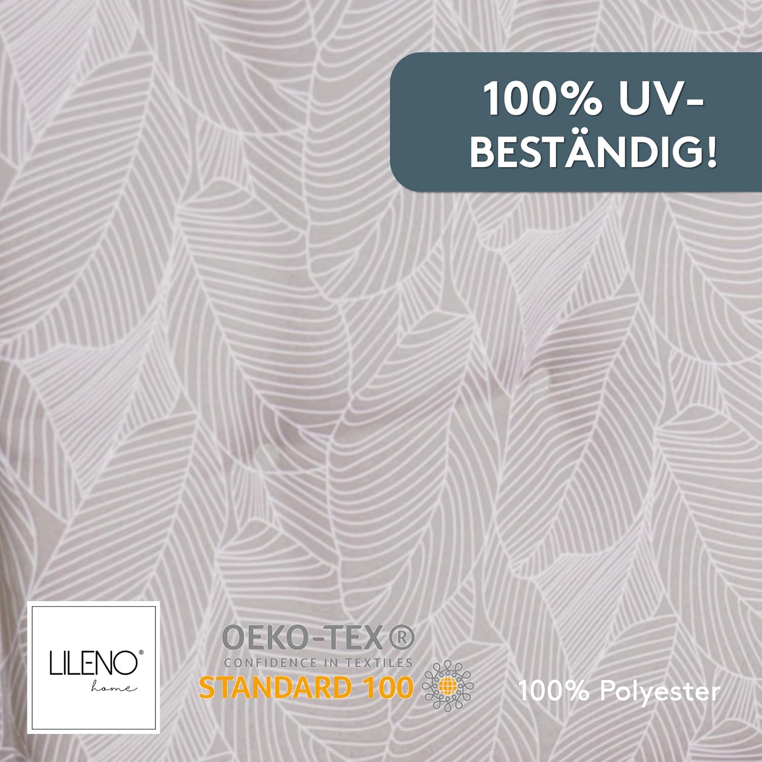Detalle de LILENO HOME Auflage für Sonnenliegen, 188x60x5 cm – universell passend und UV-geschützt
