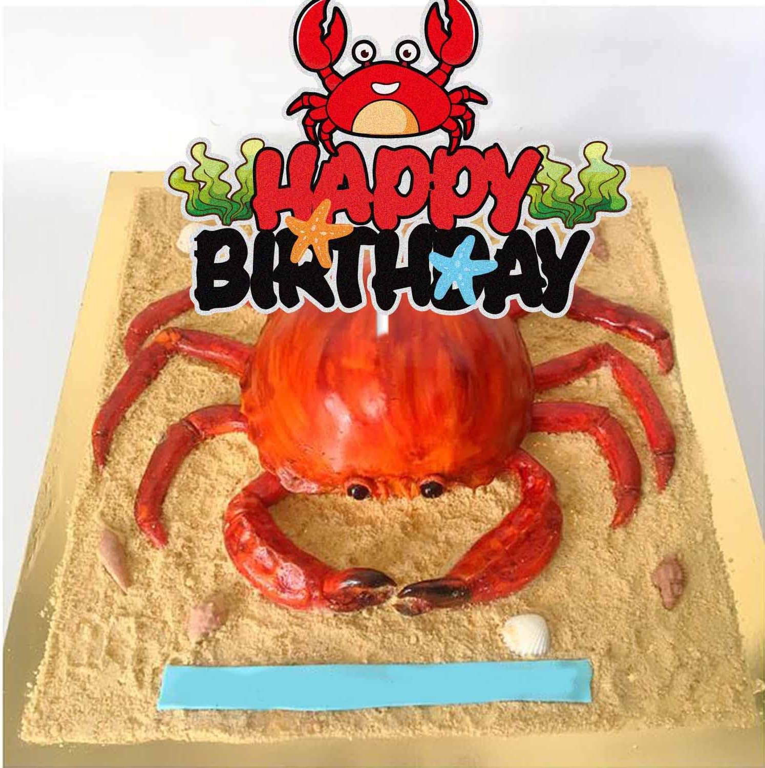 Thumbnail 3 de Crab Birthday Cake Topper, 6-Inch