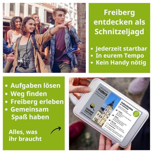 Detalle de Stadtspiel Schnitzeljagd Freiberg – Entdeckertour (Box)