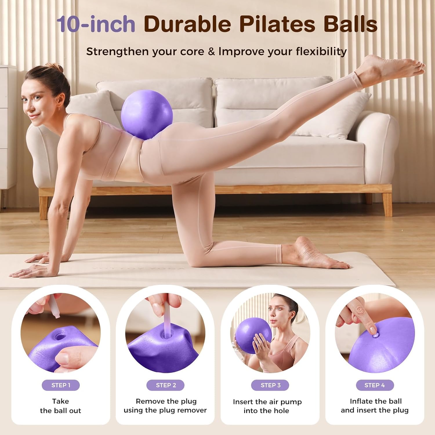Detalle de Vanlgs Pilates Kit 13Pcs with 13" Ring