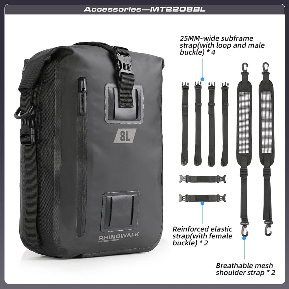 Thumbnail 2 de Rhinowalk Sacoche moto multifonctionnelle 8L/15L/30L – modularité, étanchéité et confort