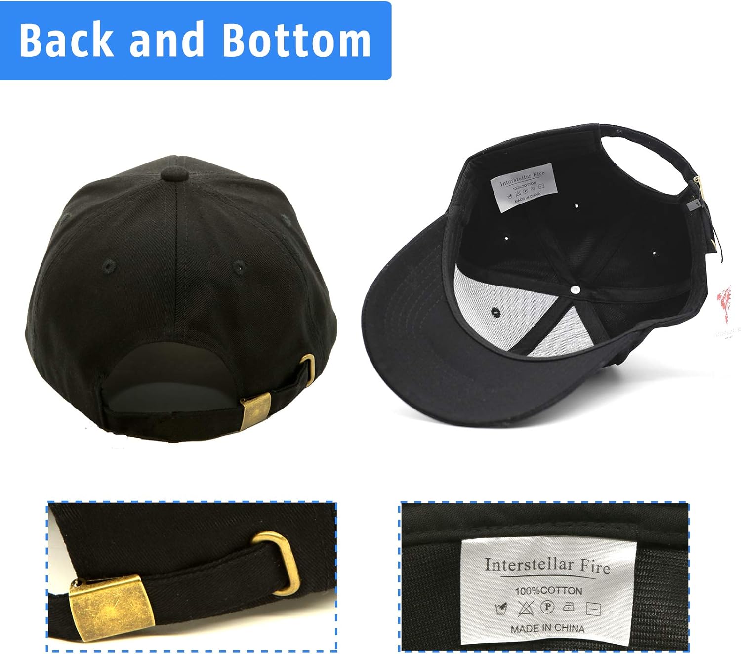 Thumbnail 3 de # Interstellar Fire Baseball Cap for Men and Women – 100% Cotton