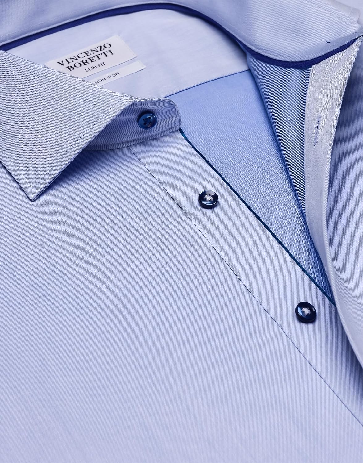 Thumbnail 3 de Vincenzo Boretti Chemise slim-fit à taille cintrée en sergé, infroissable