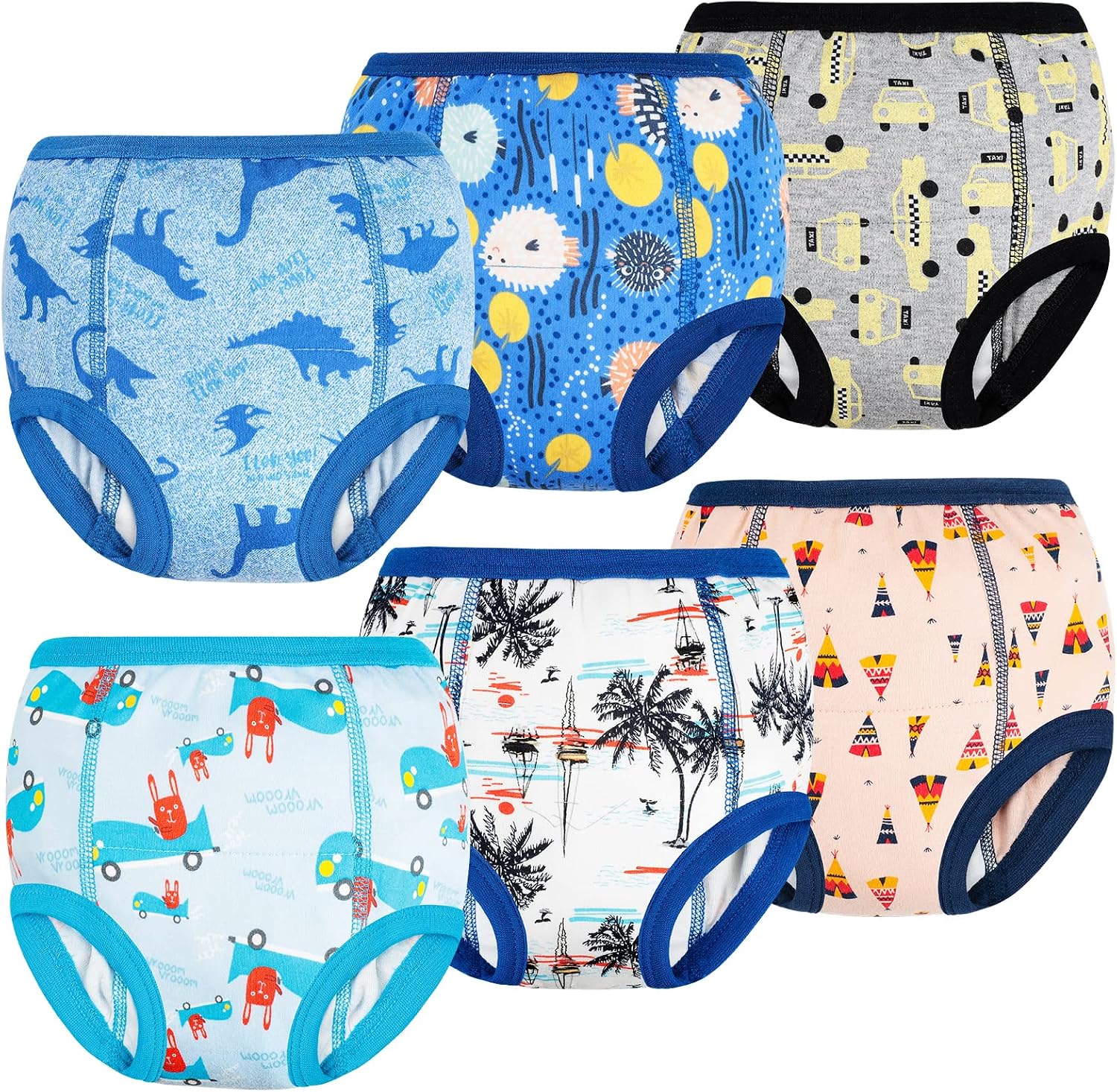 Thumbnail 6 de FLYISH DIRECT Potty Training Pants – 100% Cotton, Absorbent, Reusable Underwear for Toddlers (Girls), Pink Animals, 6 Packs (Ages 2–9)