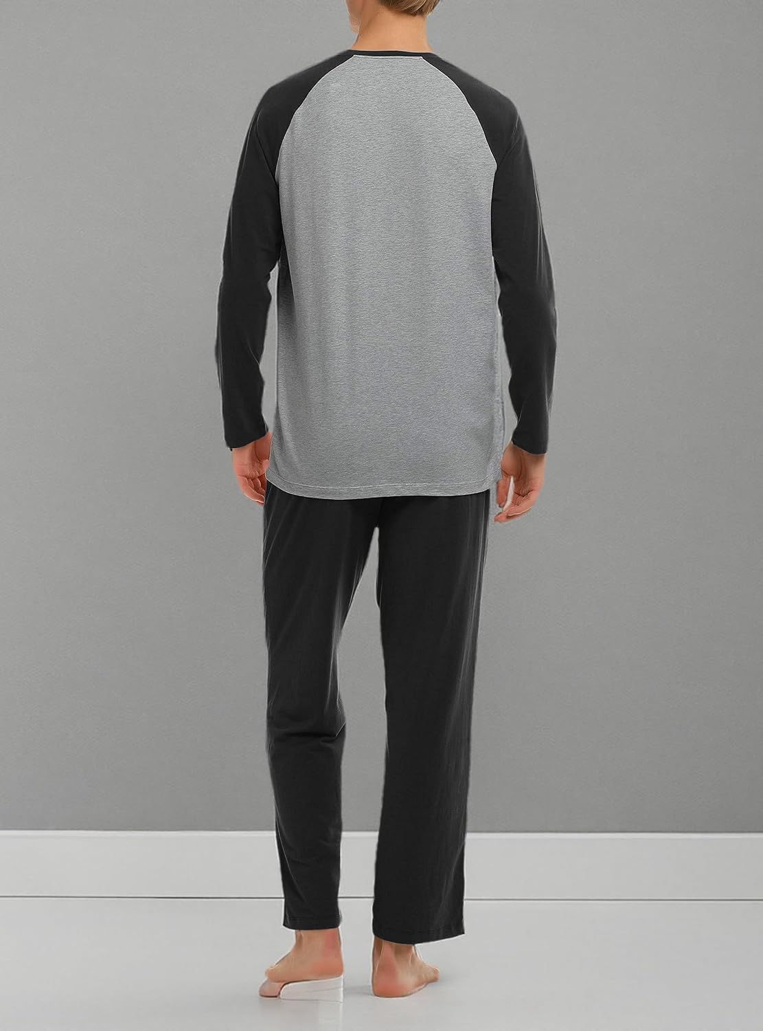 Thumbnail 6 de DAVID ARCHY 157MANRS1SET Men's Cotton Pajama Set, Long Sleeve with Pockets