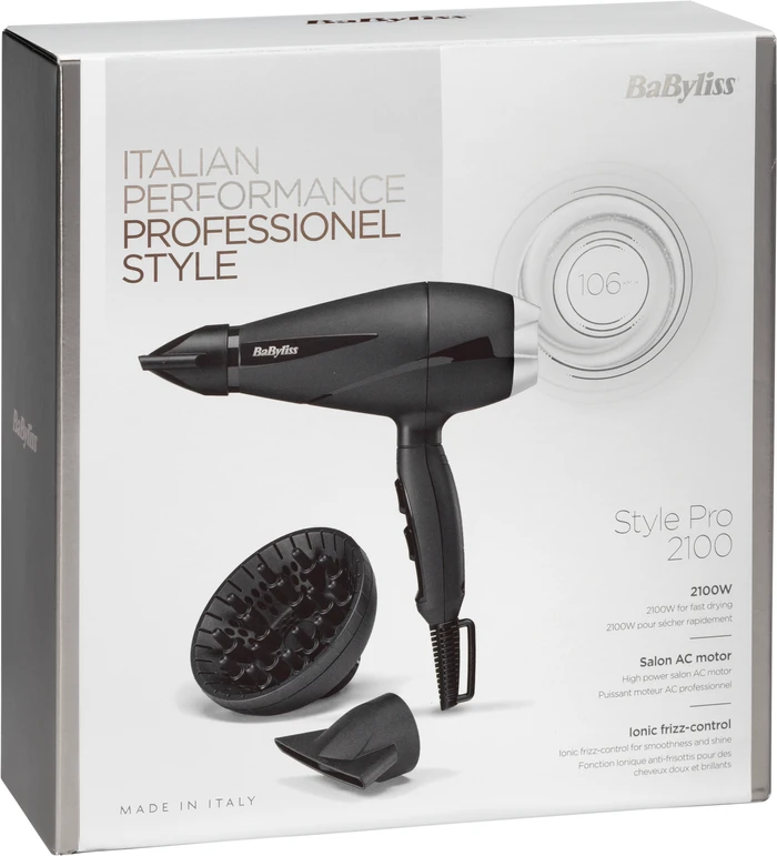 Thumbnail 11 de BaByliss Style Pro 2100 6710DE – leistungsstarker Haartrockner mit Diffusor und Ionentechnologie