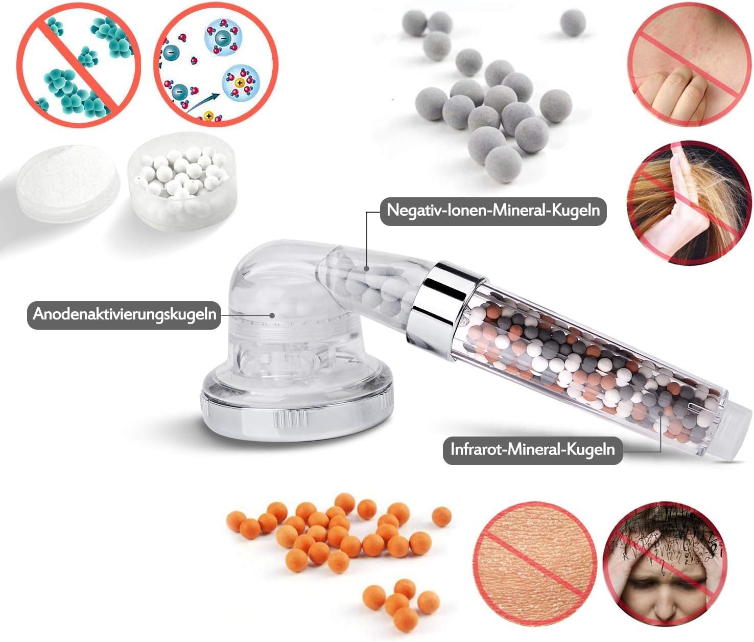 Thumbnail 2 de Magichome 3‑Layer Ionic Shower Head 2m