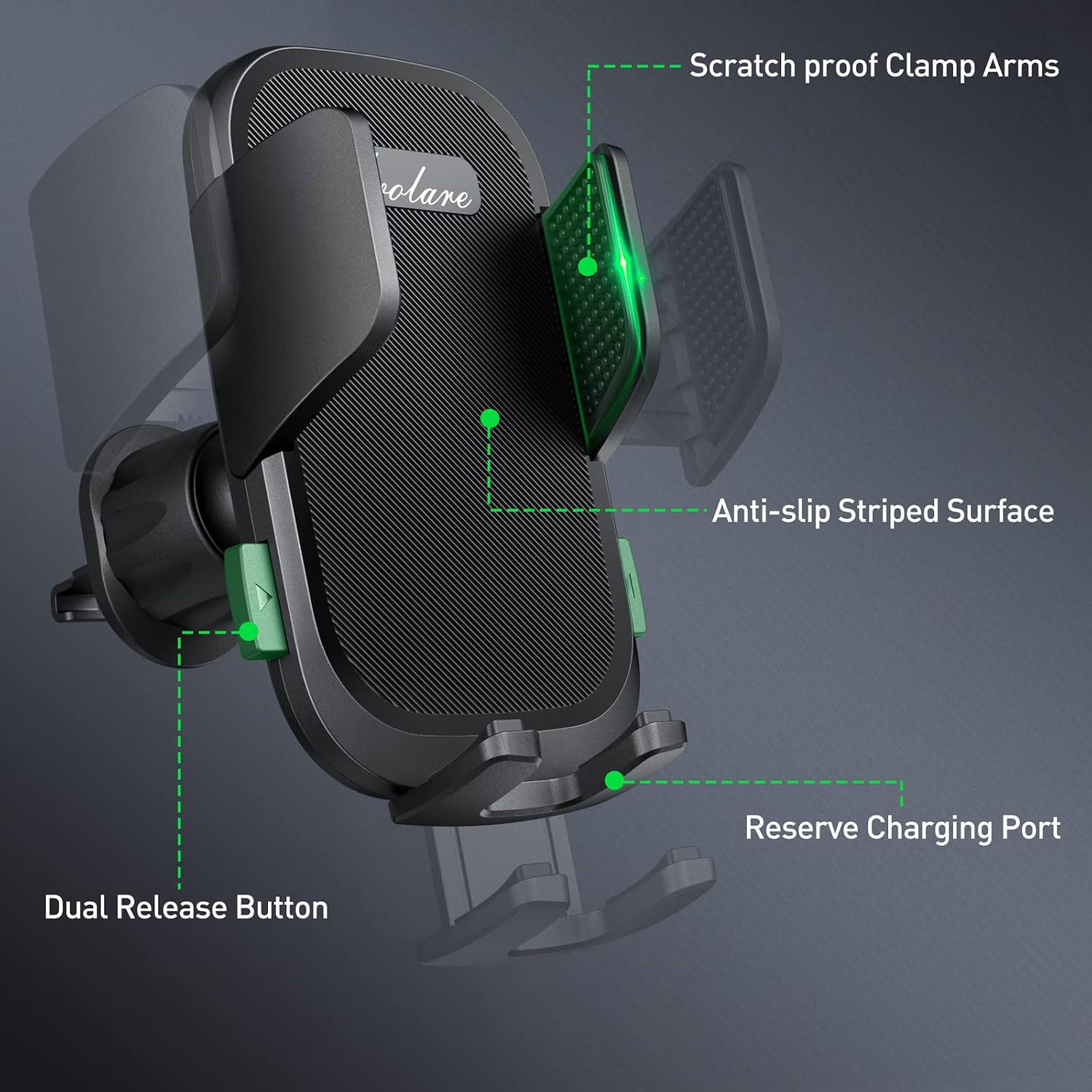 Detalle de Avolare Upgrade Handyhalterung Auto – KFZ-Halter für Lüftung mit 360° Drehgelenk