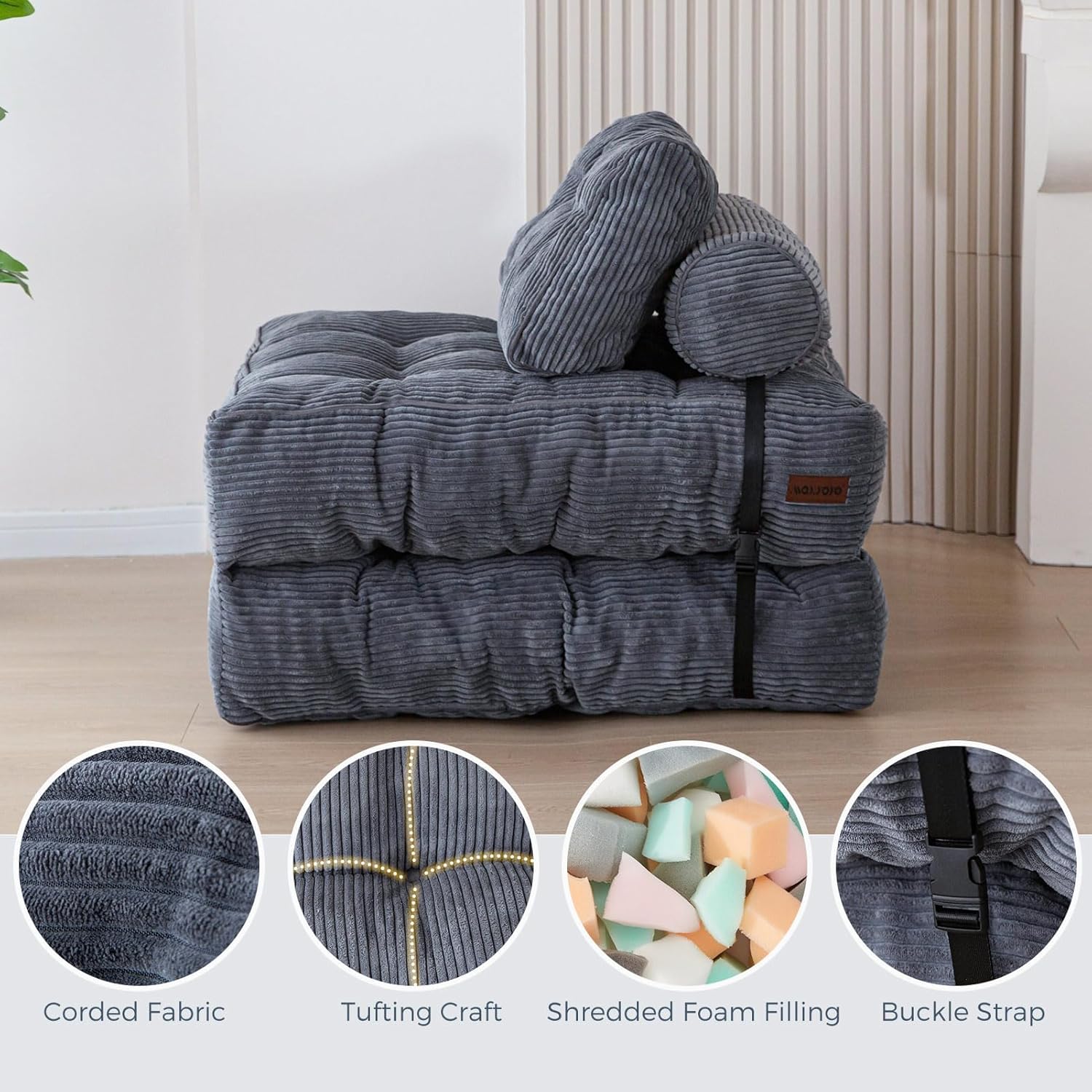 Thumbnail 5 de MAXYOYO Folding Sofa Bed single convertible sleeper chair 🛋