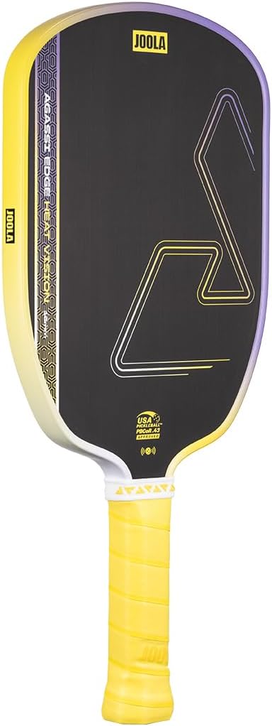 Detalle de JOOLA Vision/Double Vision: pagaia da pickleball con superficie Aramid e pellicola SK per vibrazioni, approvata USAP