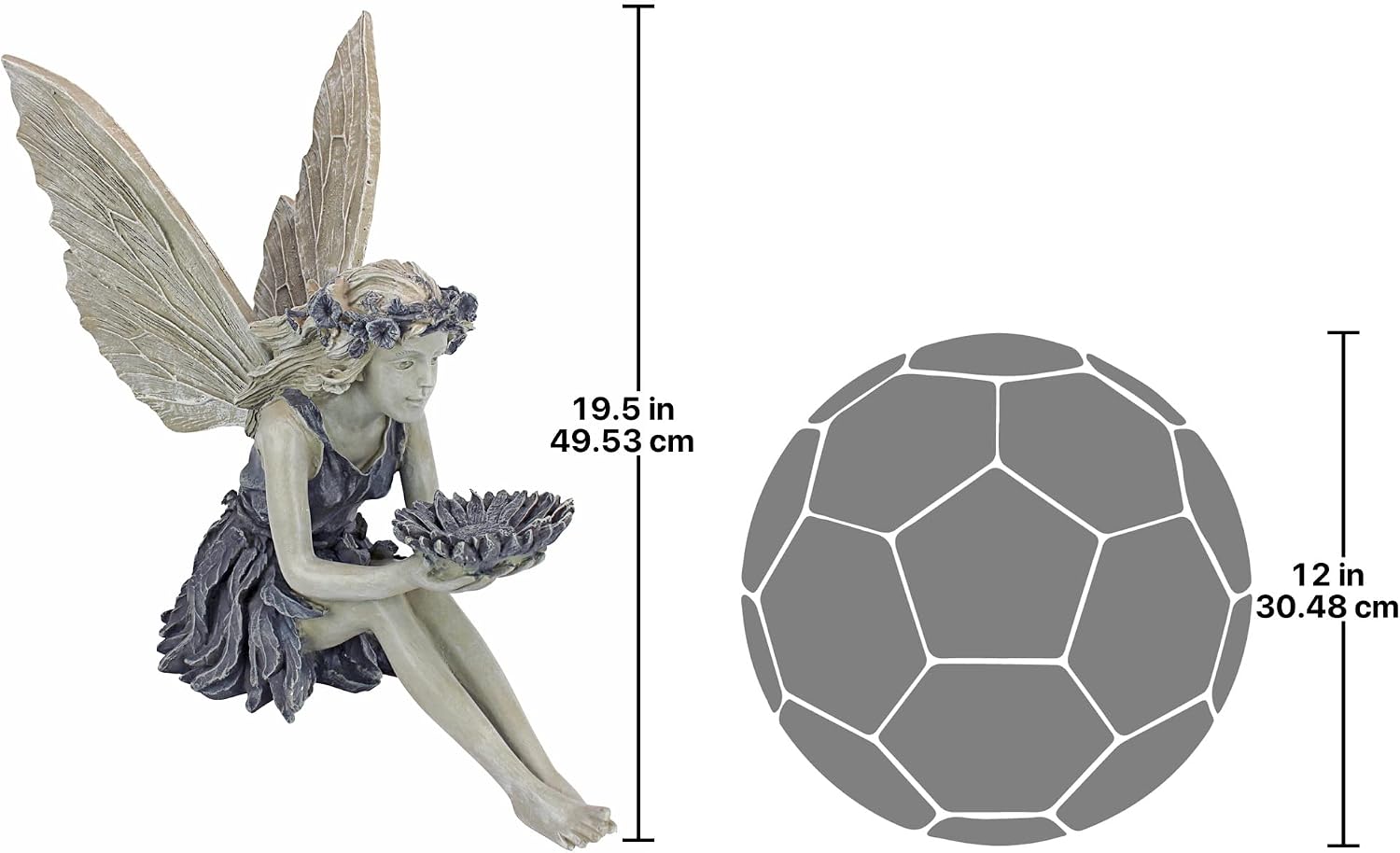 Thumbnail 6 de Design Toscano EU41620 – karmnik dla ptaków, 51 cm, żywica i kruszony kamień