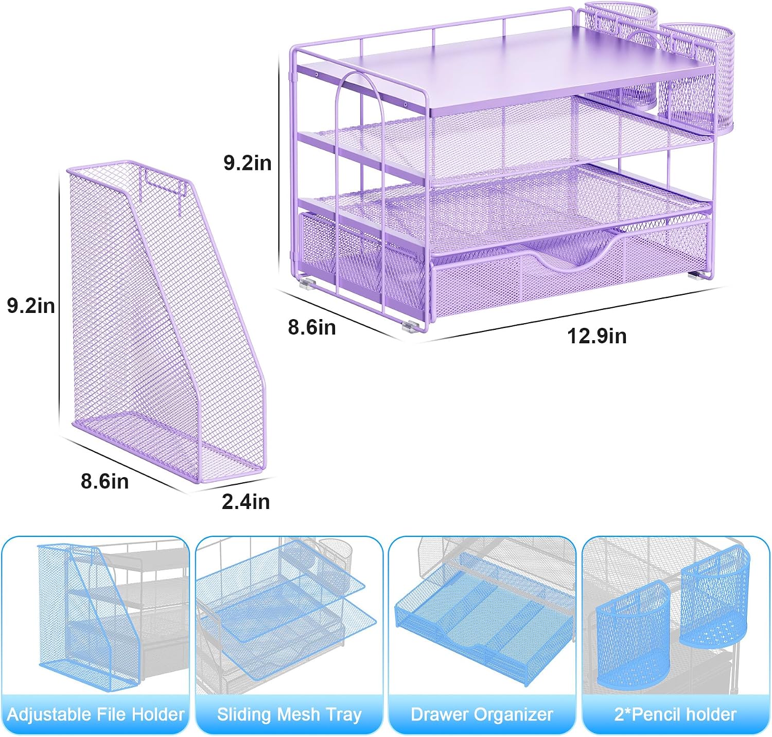 Detalle de Gianotter Desk Organizer, 4-Tier