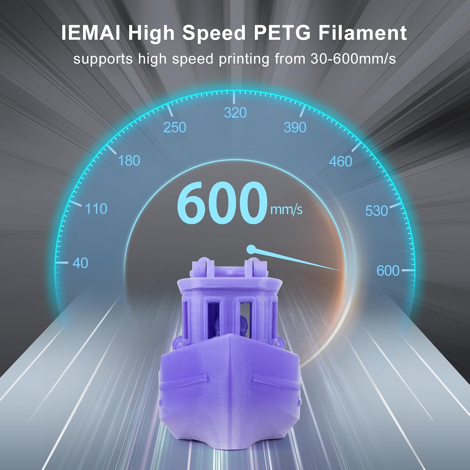 Thumbnail 4 de IEMAI PETG Filament 1.75mm 10kg – Gradient Translucent PETG for 3D Printing