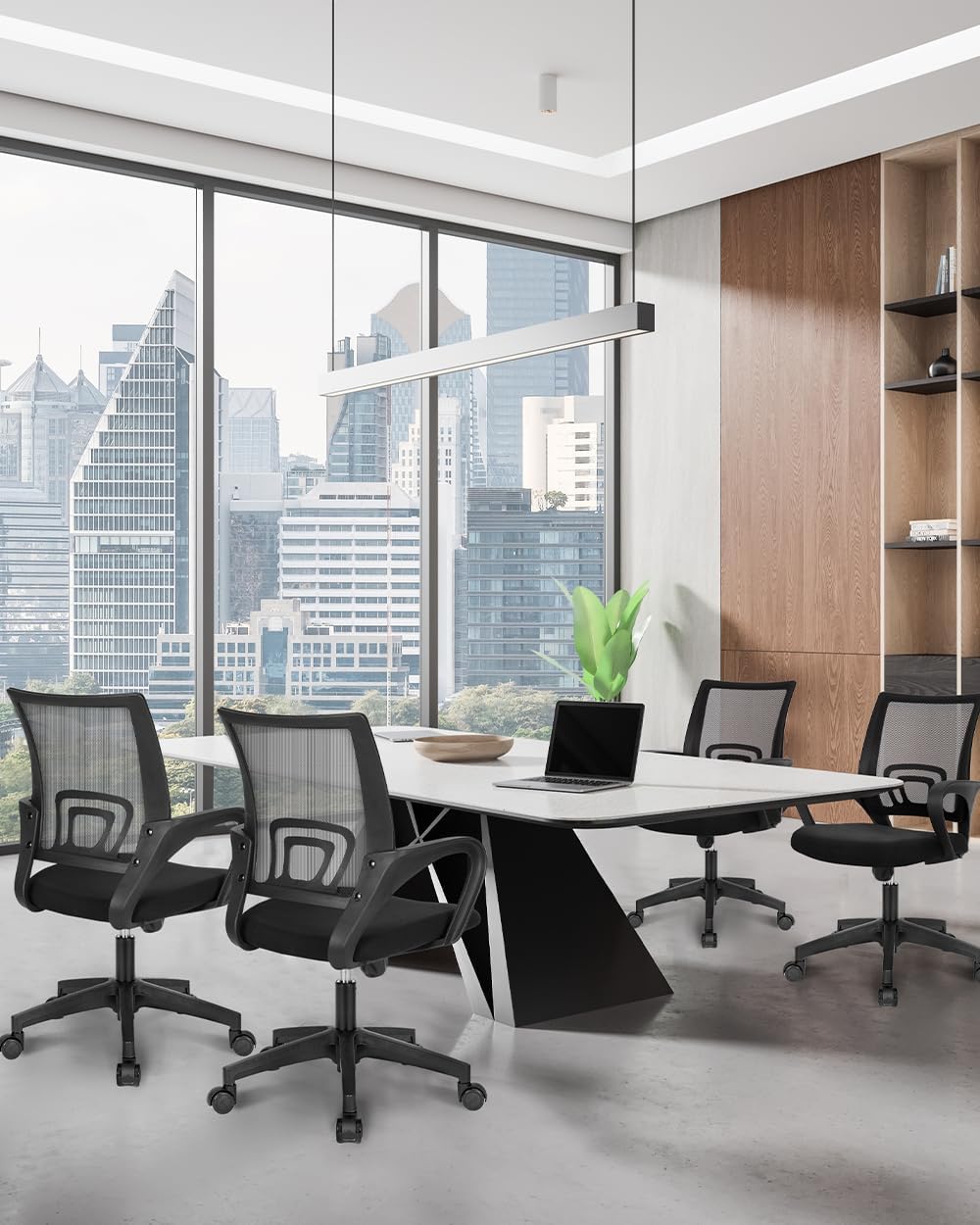 Detalle de NEO CHAIR CPS Mid-Back Mesh Office Chair with Lumbar Support and Adjustable Height
