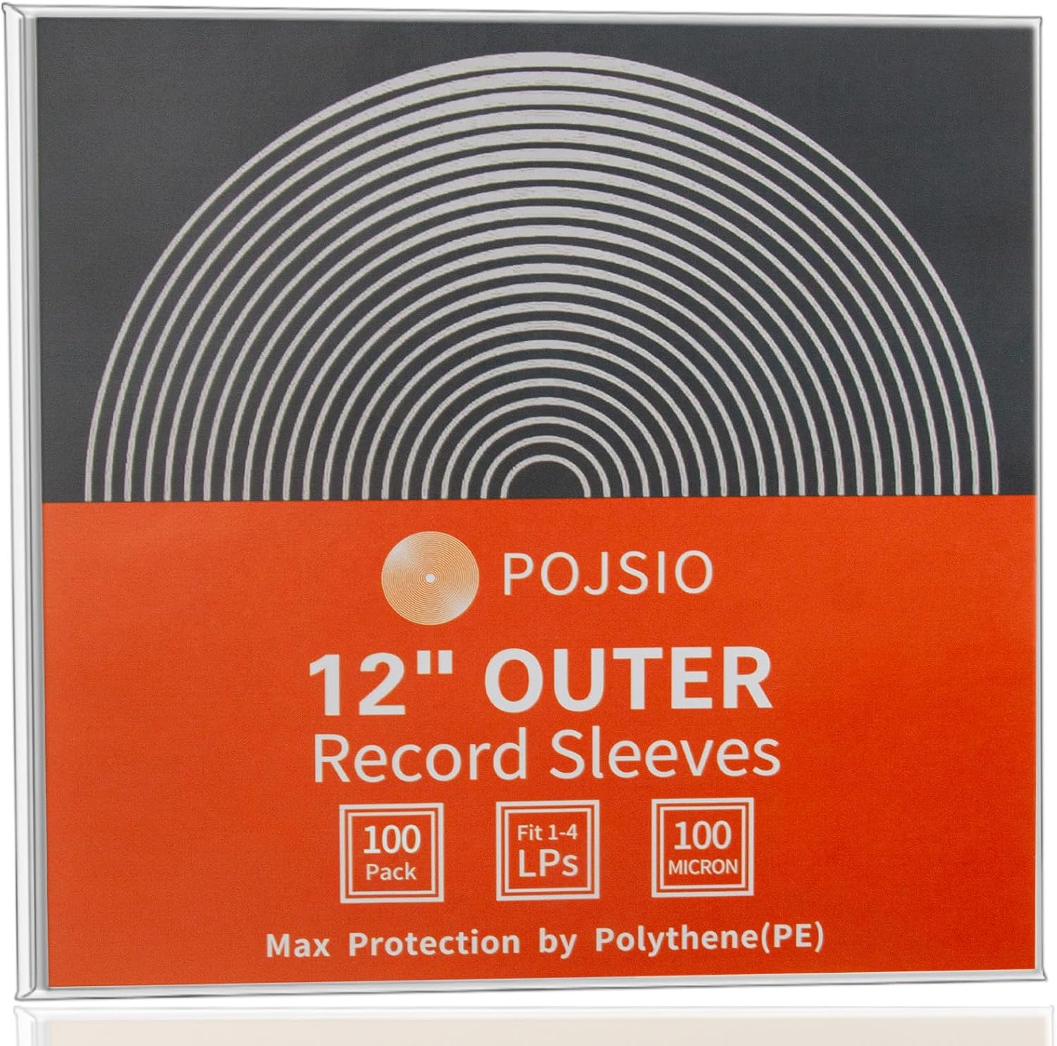 Thumbnail 4 de POJSIO 12 Zoll LP Schallplattenhüllen – 25 Stück Außenhüllen aus Polypropylen (32,5 x 32,5 cm, 3 Mil) für Single & Doppel LPs