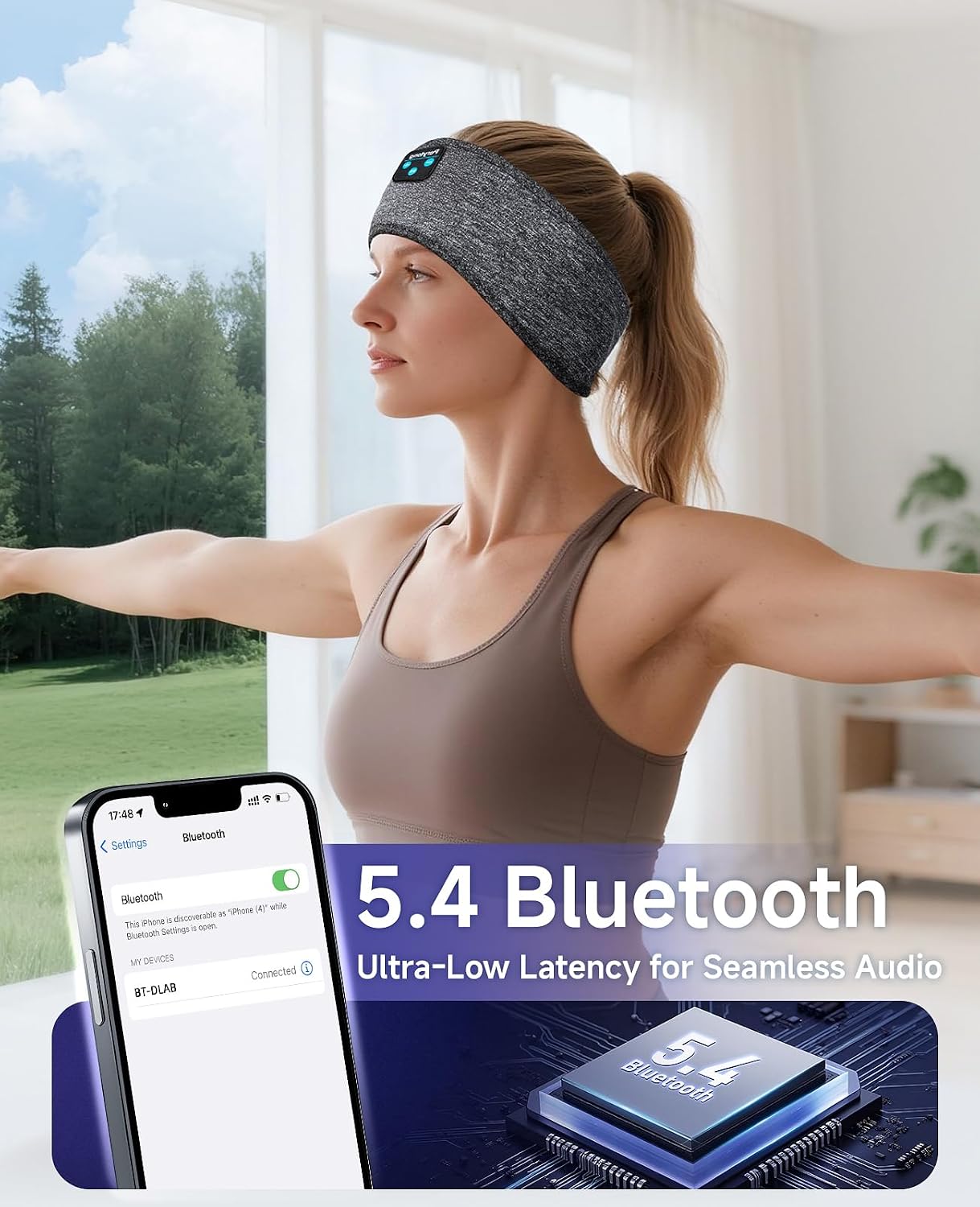 Detalle de Perytong Sleep Headphones, 2-Pack