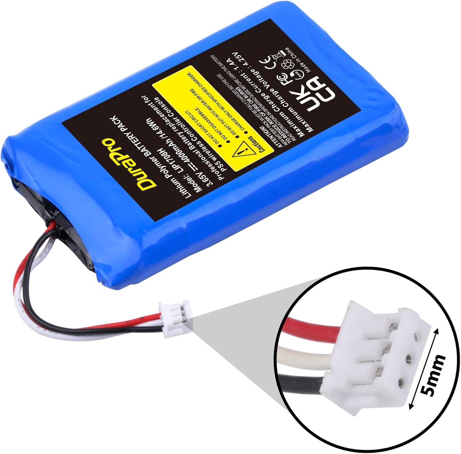 Thumbnail 3 de DuraPro LIP1078 4000mAh PS5 controller battery