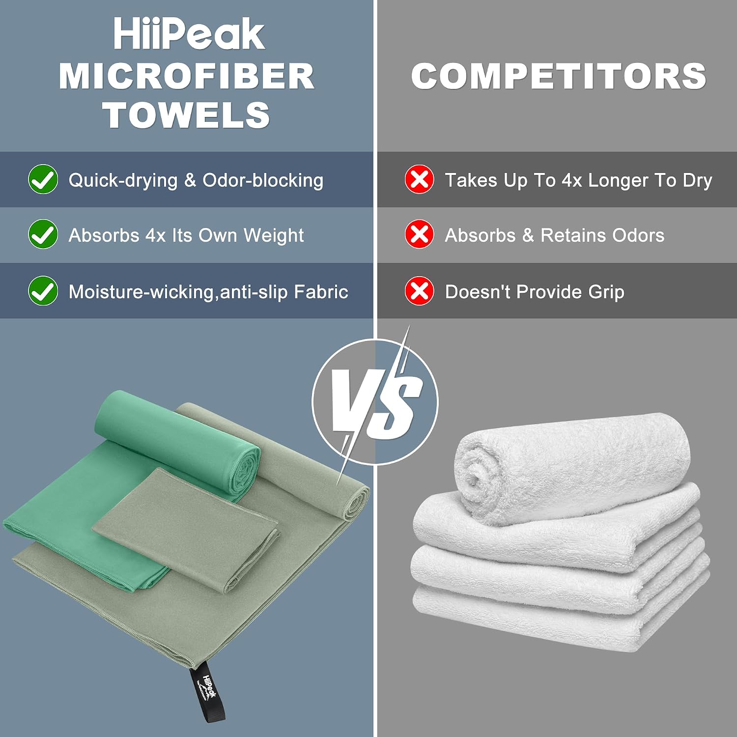 Thumbnail 4 de HiiPeak Microfibre Towel Compact 200x100cm